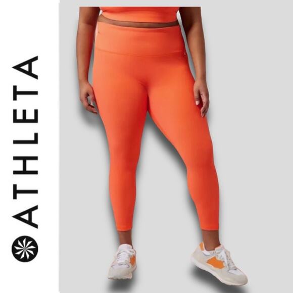 ATHLETA NWT ATHLETA X ALICIA KEYS ELATION TIGHT JEWEL ORANGE 2X - Picture 2 of 12